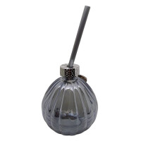 Weihnachtsglas Festtagsglas Festglas Glas Strohhalm Weihnachtliches Trinkglas