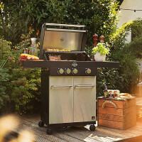 Jamestown Maddox Gasgrill Grillwagen Gas Grill 3 x 4,5 kW, 1
