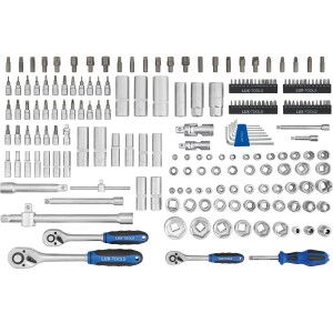 LUX Steckschlüsselsatz Ratschenkasten Ratschenkoffer Werkzeugkoffer 200-tlg.