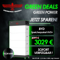 GREEN DEALS ! BYD Speicherpaket Batteriespeicher 10.24 kWh H