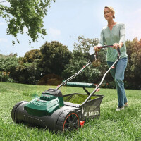 Parkside Akku-Spindelmäher Mäher Vertikutierer PSM