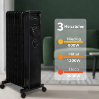 Kumtel Ölradiator elektrische Heizung Elektroheizung 9 