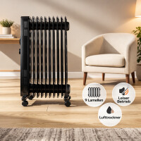 Kumtel Ölradiator elektrische Heizung Elektroheizung 9 