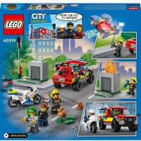 LEGO City Fire Rescue & Police Chase Truck Set 60319 2