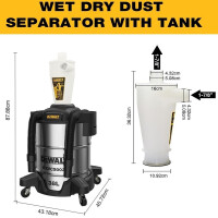 DeWalt Zyklon Vorabscheider Primärabscheider Vorseparat