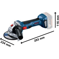 Bosch Professional Akku Winkelschleifer Schleifmaschine Tren