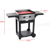 Princess Gasgrill Grill Gasgrillplatte Grillmobil Rollgrill 