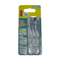 Wolfcraft 3 Stichsägeblätter S&auml