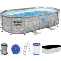 Bestway Swimmingpool Set Pool Power Stee gallery