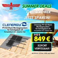SUMMER DEALS ! Clenergy PV EZ-Rack Montagesystem für Sc