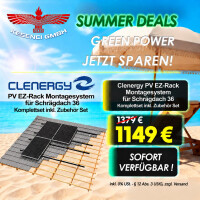 SUMMER DEALS ! Clenergy PV EZ-Rack Montagesystem für Sc