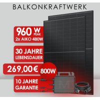 Balkonkraftwerk 960 Wp 2x AIKO Solar 480